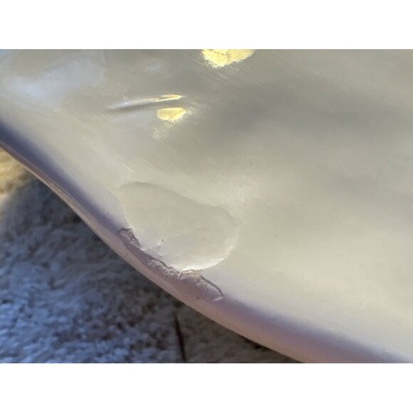 Vintage Himark Turkey Platter Tray White Ceramic Floral Border 19” X 14” Brazil - Picture 8 of 10